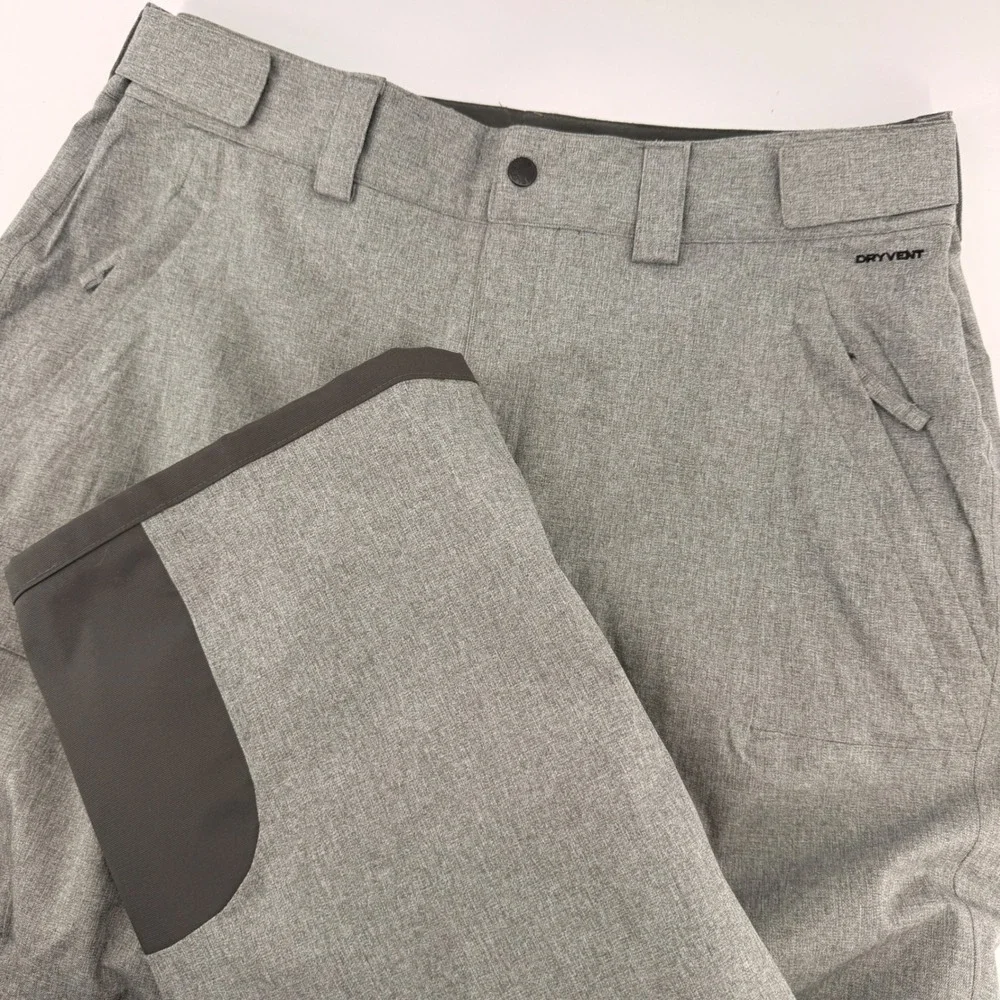 The North Face Snow Pants Mens Large Grey DryVent Insulated Cargo Ski Snowboard